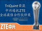 TRIQUINT連續四年榮獲ZTE “全球最佳合作伙伴” 大獎
