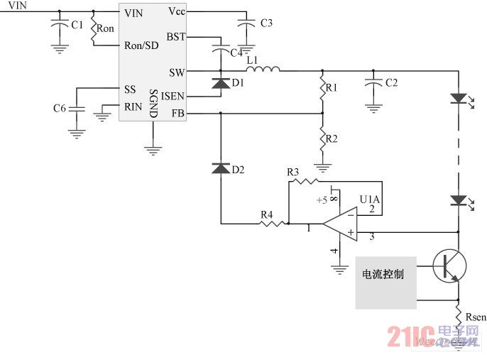 使用LM5010 搭建的可變降壓電路