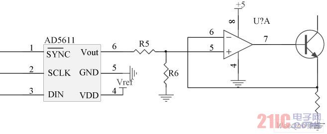 利用AD5611 搭建的模擬調(diào)光電路