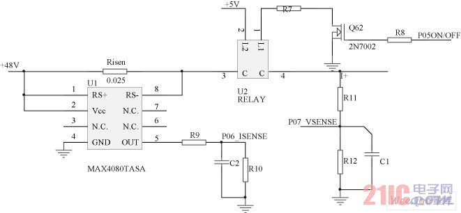 電壓、電流監(jiān)控的電路圖