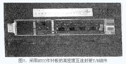 采用HTCC作襯板的高密度互連封裝T/R組件