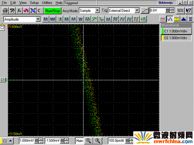 兩個PXI-5421模塊生成10MHz的頻率