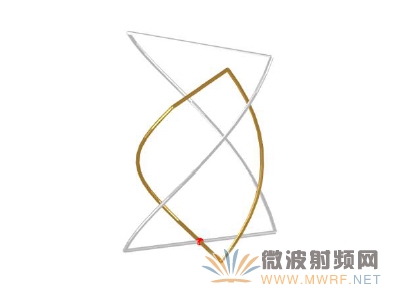 雙波段自調相四臂螺旋天線