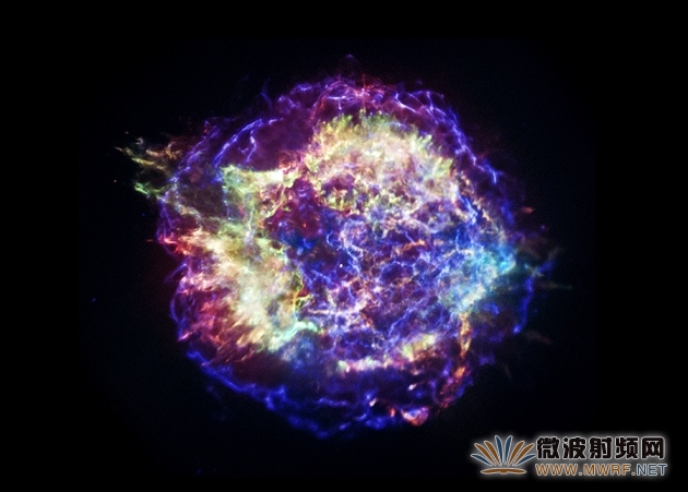 仙后座A(Cassiopeia A),銀河系中已知最年輕的超新星遺跡,也是天空中除太陽外最強的射電源