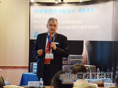 羅德與施瓦茨公司EMI接收機(jī)產(chǎn)品經(jīng)理Volker Janssen先生