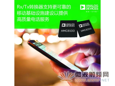 ADI公司推出高度集成Rx/Tx轉(zhuǎn)換器HMC8100和HMC8200