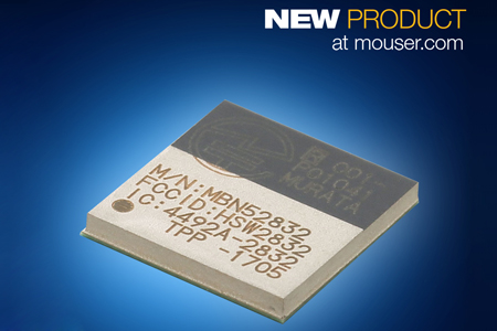 貿澤開售Murata基于nRF52的WSM-BL241藍牙5模塊