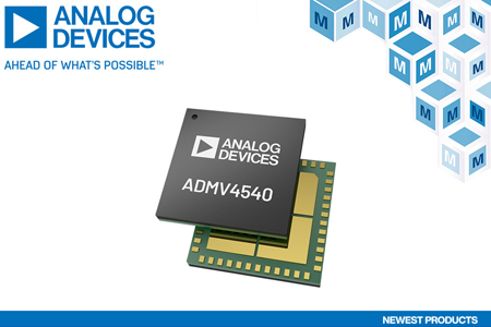 貿澤開售Analog Devices用于衛星通信的ADMV4540 K波段正交解調器